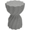 Spiral Decorative Garden Stool, Flower Top Outdoor Stool Side Table Plant Stand Footstool for Indoor Outdoor, Grey