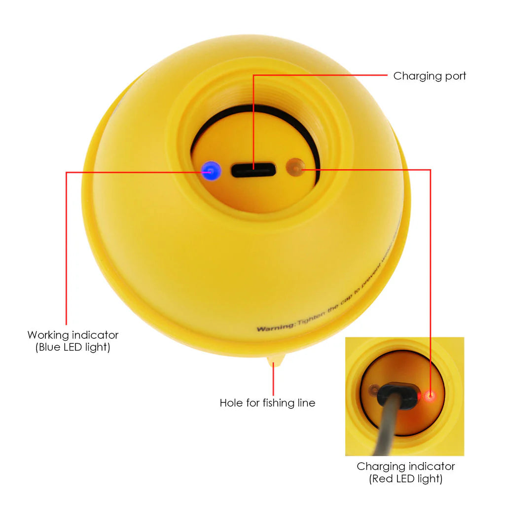 FFW-335 Wireless Fish Finder Sonar, 2.4" Color TFT LCD, 656 ft Wireless Range, 147 ft Depth Detection with Fish Alarm