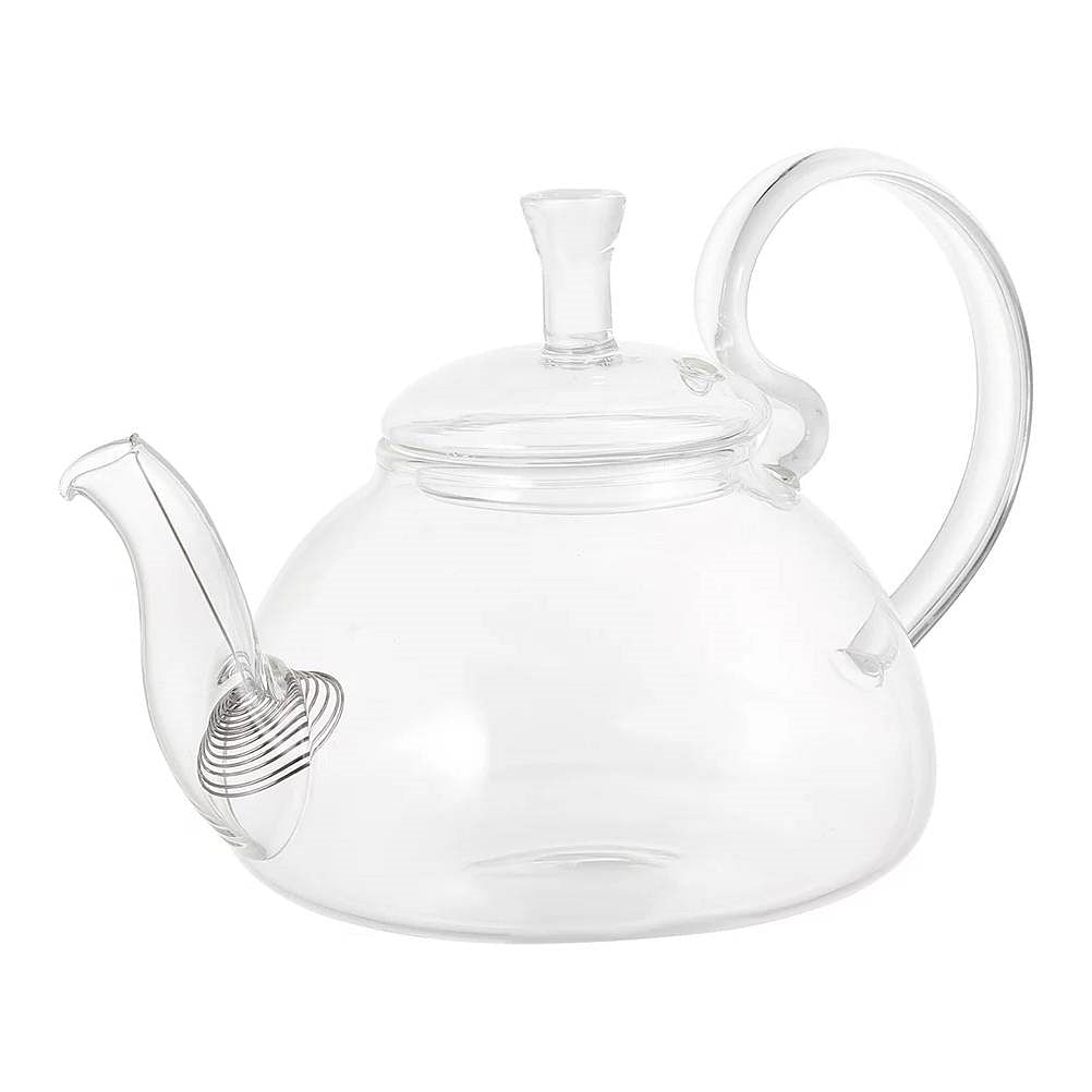 13.5oz/400 ml Glass Teapot with Removeable Metal Spout Hanging Spring - Free Shipping 