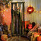 Outsunny Animatronic Hanging Skeleton Reaper in Cage – Voice-Activated Halloween Prop with Flashing Eyes