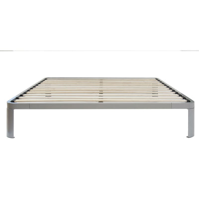Full size Luna Metal Platform Bed Frame with Wooden Slats - Free Shipping 