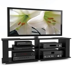 Modern Black TV Stand - Fits up to 68-inch TV - Free Shipping