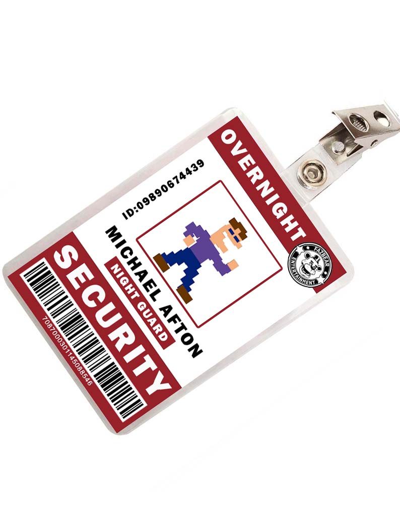FNAF Five Nights at Freddy's Micheal Afton Security ID Badge 