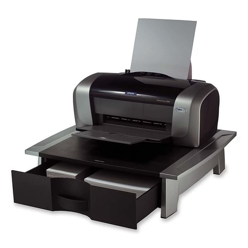 Low Profile Contemporary Printer Stand with Paper Drawer - Free Shipping 