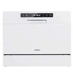 Compact Countertop Dishwasher with 6 Place Settings and 5 Washing Programs - Free Shipping