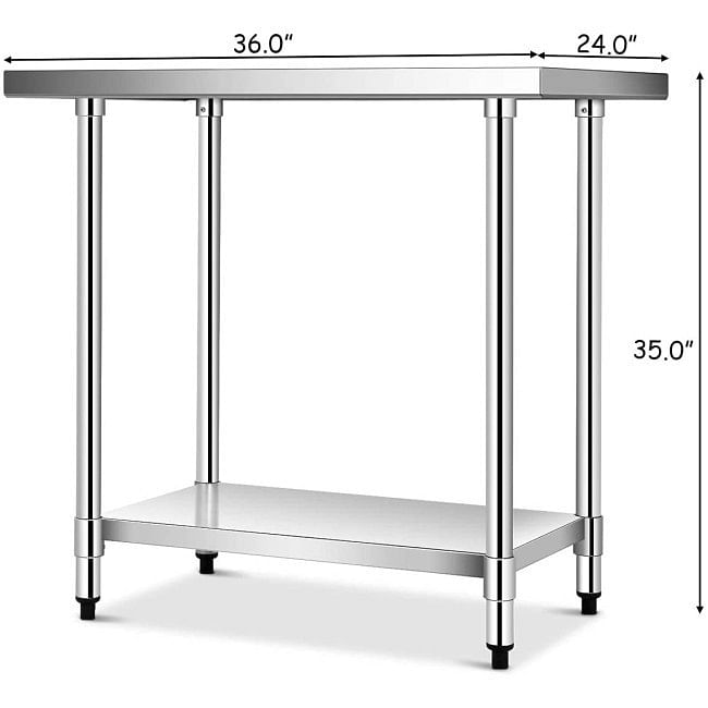 Commercial Kitchen Stainless Steel Work Table - Free Shipping 