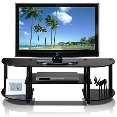 Espresso & Black TV Stand Entertainment Center - Fits up to 42-inch TV - Free Shipping 