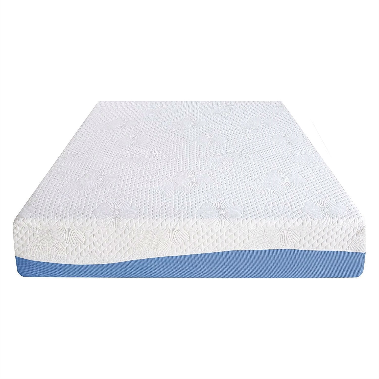 Full size 10-inch Memory Foam Mattress with Gel Infused Comforter Layer - Free Shipping