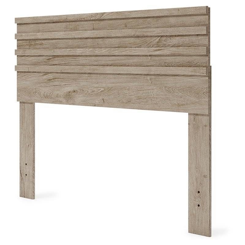 Full size Farmhouse Headboard in Rustic Natural Wood Finish - Free Shipping