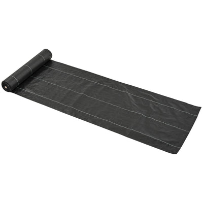 Outsunny Landscape Fabric 3ftx300ft Premium Weed Barrier Heavy-Duty Durable Weed Block Gardening Mat Easy Installation 