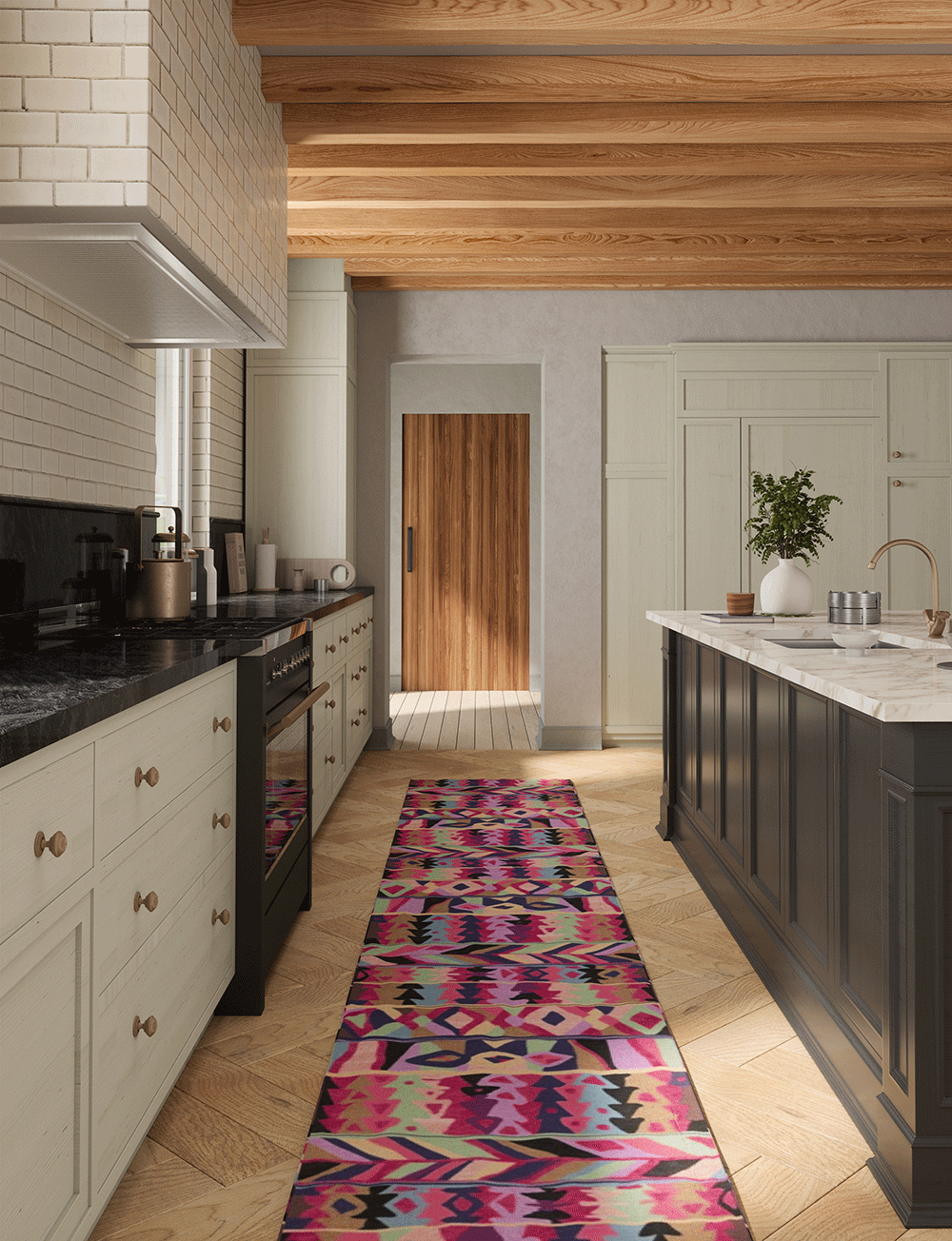 Fafela Pink Purple Multicolor Rug 