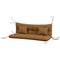Outsunny 4-Piece Back and Seat Cushion Pillows Replacement and Pillows, Patio Chair Cushions Set with Ties, Tan
