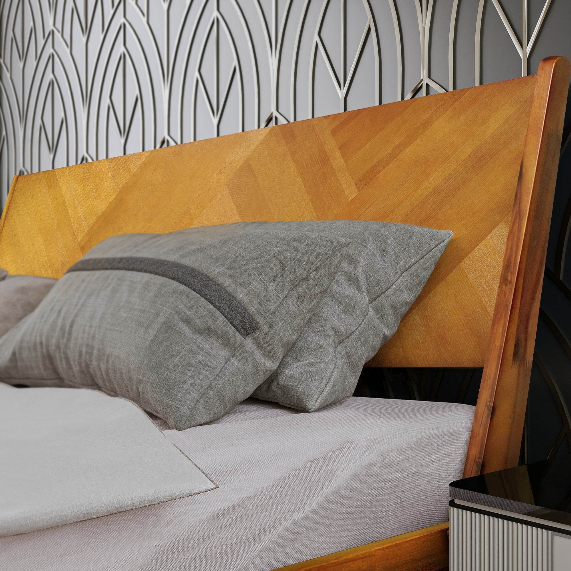 Gazelle Platform Bed Frame With Headboard 