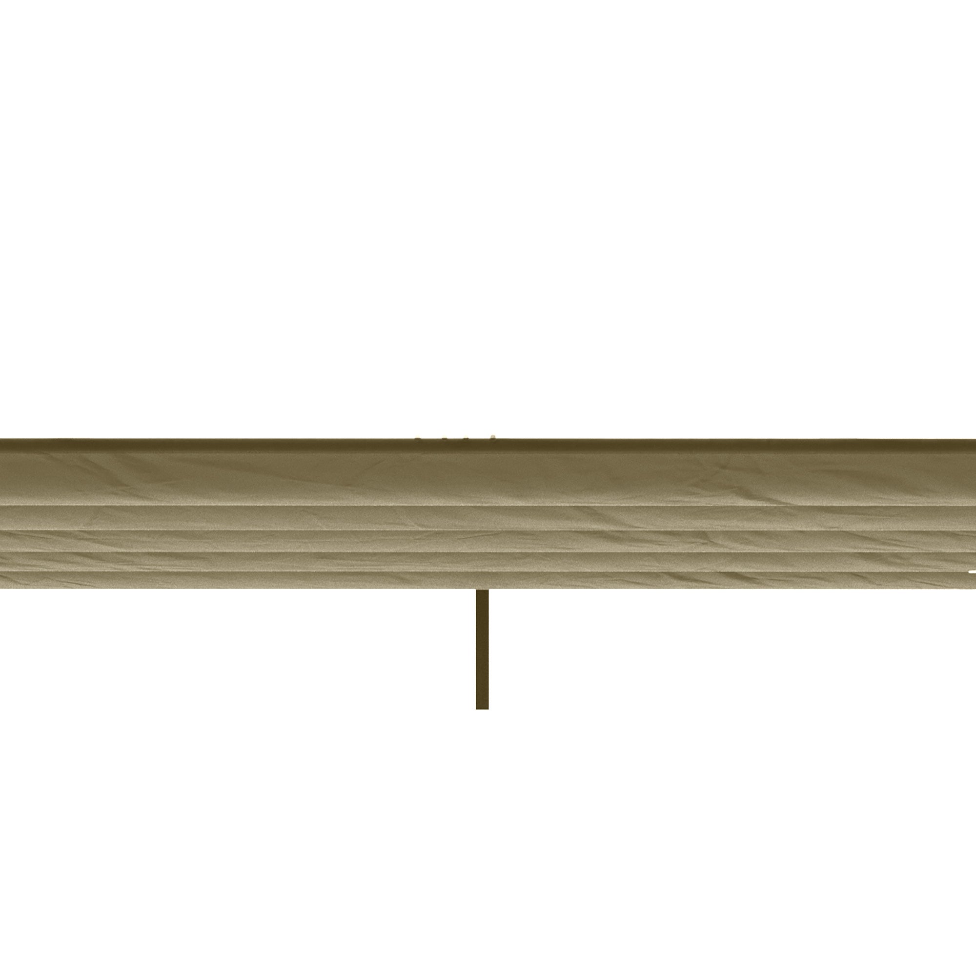 Outsunny Tan Pergola Canopy Replacement, 9.8' Square Retractable Cover for Outdoor Pergolas 