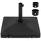 Fillable Umbrella Base 90 LBS Heavy Duty with 2 Wheels-Black