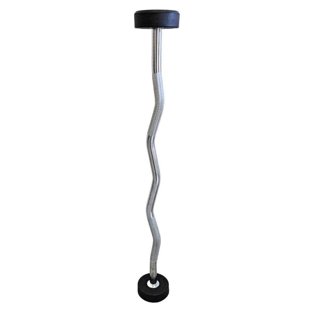 Straight and EZ Curl Fixed Weight Barbell Sets - 20 to 100 LB 