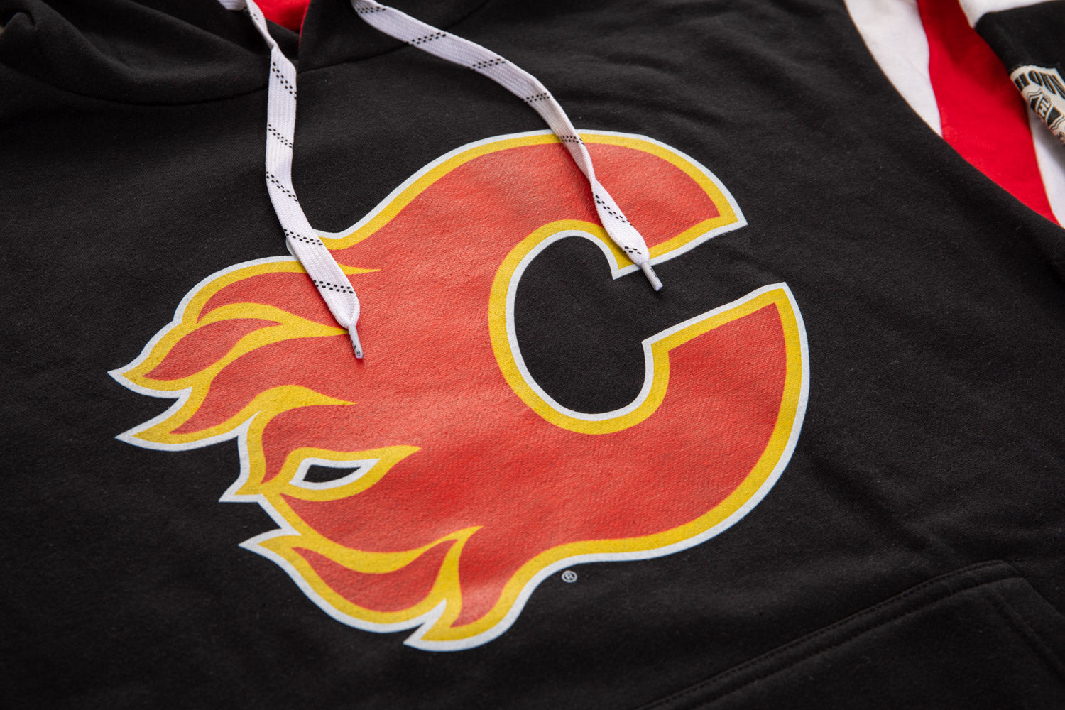 Calgary Flames Varsity Retro Style Hoodie 
