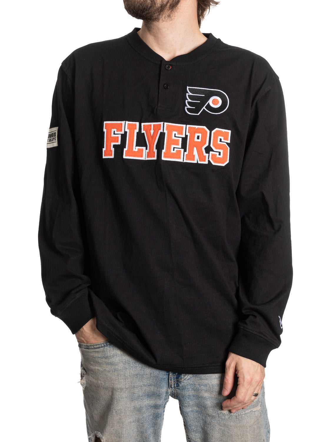 Philadelphia Flyers Long Sleeve Henley - Presale 