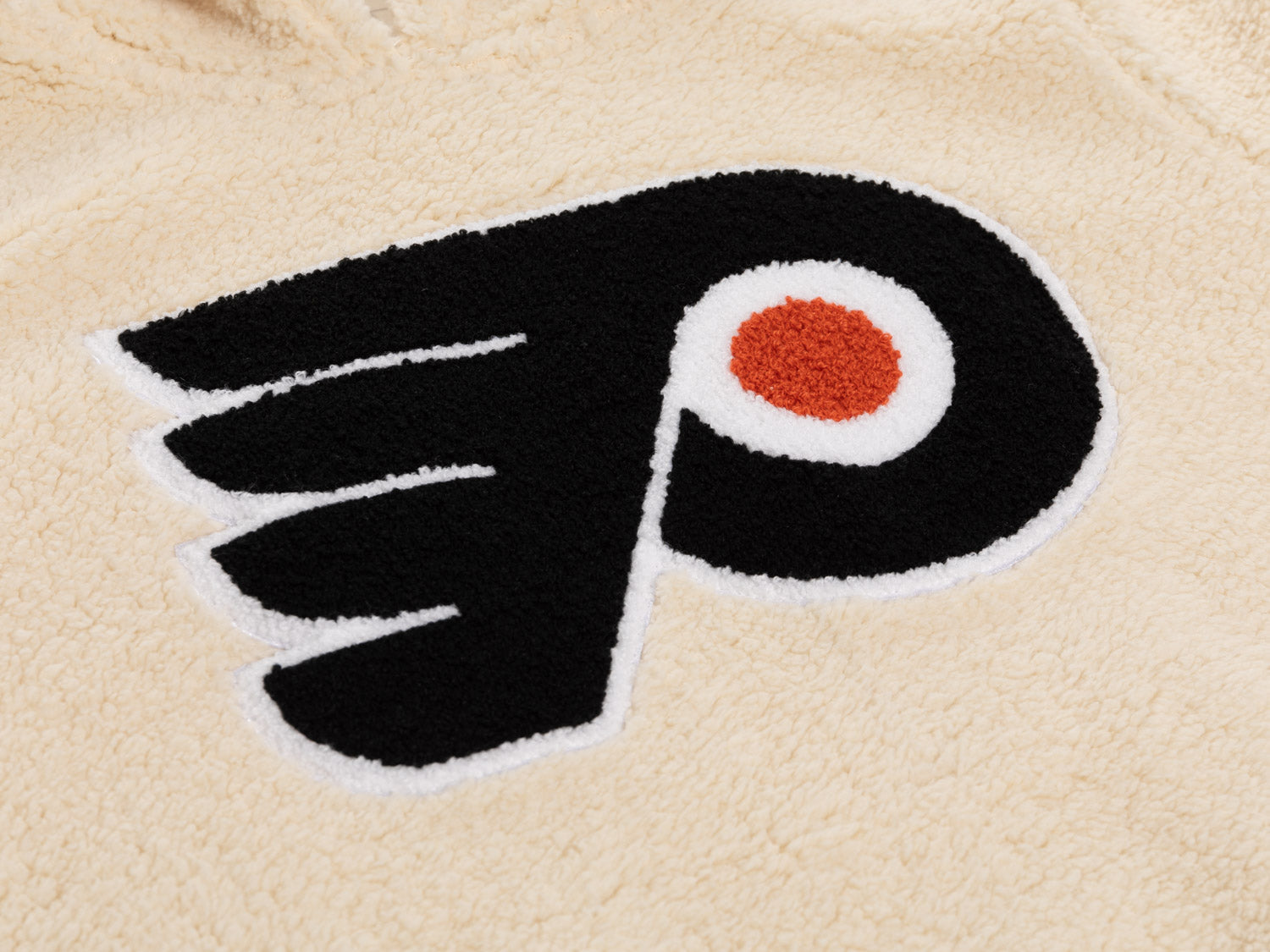 Philadelphia Flyers Ladies Sherpa Hoodie with Premium Chenille Logo 