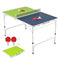 Foldable Mini Ping Pong Table with Adjustable Height (4 ft Portable Set)