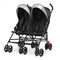Foldable Twin Baby Double Stroller Ultralight Umbrella Kids Stroller-Black