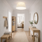 FORMO Linen Flush Mount Light