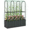 Raised Garden Bed with Trellis, Tomato Cage with 52.8 Gal Grow Bag, Garden Cucumber Trellis Plant Cage