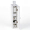 Free Standing Toilet Paper Holder with 4 Shelves and Top Slot for Bathroom-White