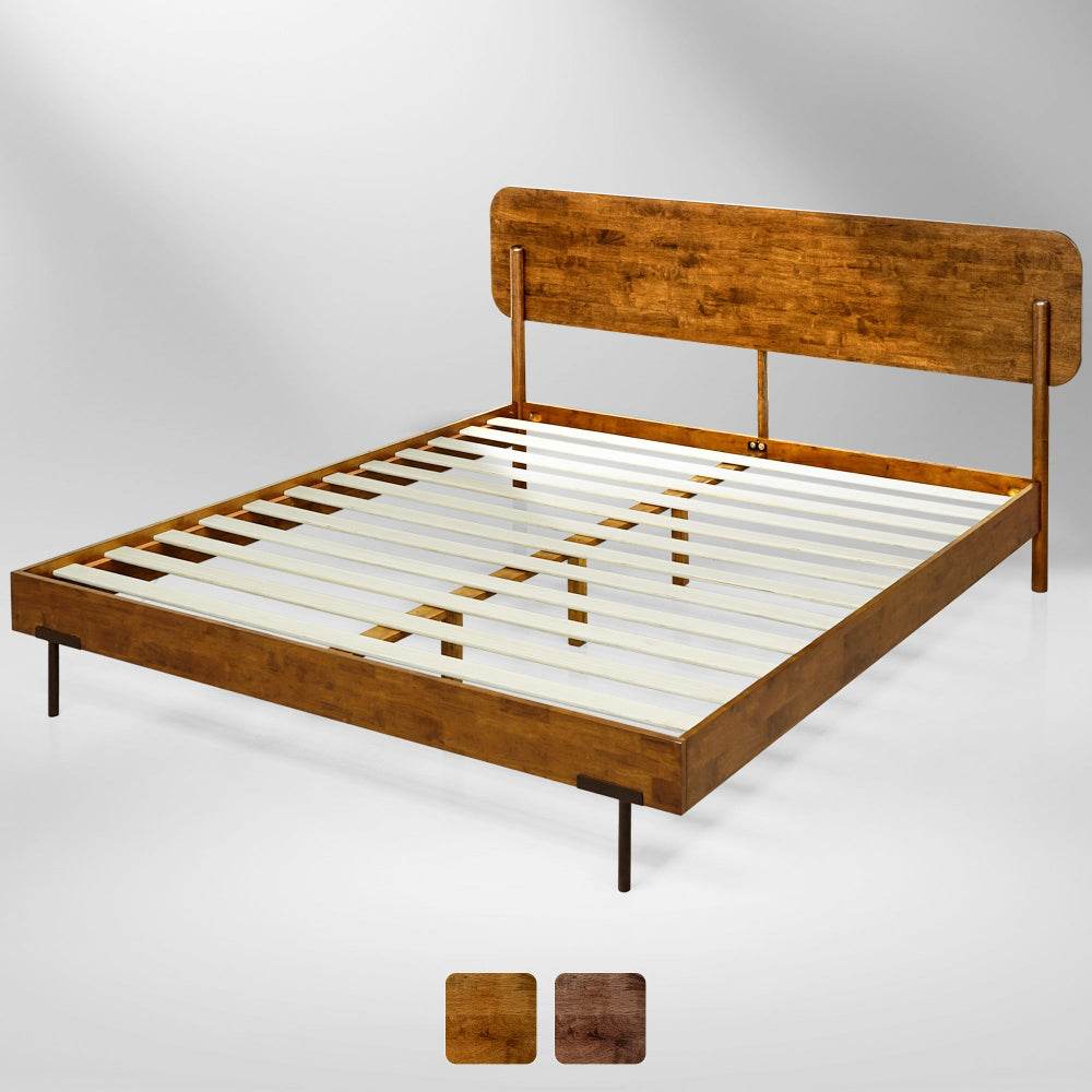 Frida Deluxe Solid Wood Bed Frame 