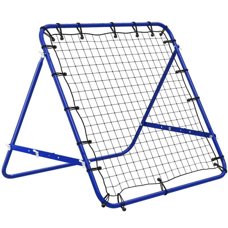 Volleyball Rebounder Net c Aid Kickback Target Play Blue