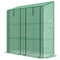 Outsunny Compact Portable Mini Greenhouse with 3 Tier Shelves Reinforced PE Cover Roll-up Door for Garden 56.3
