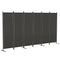 6 Panel Room Divider, 6 Ft Folding Privacy Screen, Portable Freestanding Partition Wall Divider, Charcoal Grey
