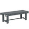 Outdoor Garden Bench, Backless Patio Fir Wood Stool, Armless Loveseat, 43.25