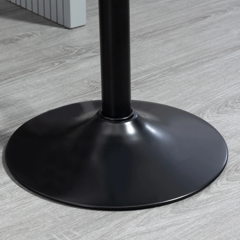 Bar Stools Set of 2, Swivel Counter Height Barstools with Back, Footrest, Adjustable Height, Black