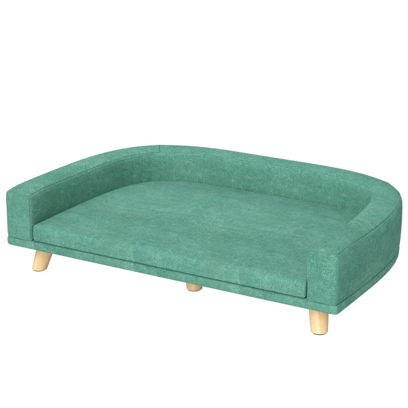 Dog Sofa for Large Dogs with Washable Cover, Anti-slip Foot Pads, Green