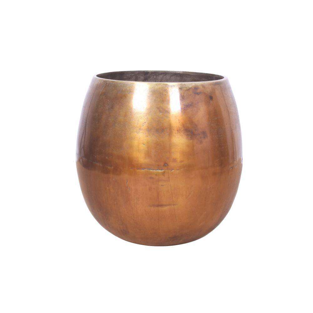 Gaby - Copper Brass Mid-Century Planter (Multiple Sizes) 