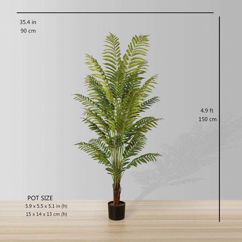 Gali Artificial Fern Potted Plant 5' 