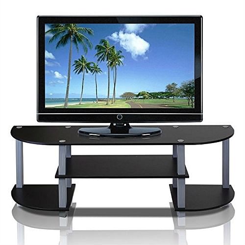 Contemporary Grey and Black TV Stand - Fits up to 42-inch TV - Free Shipping