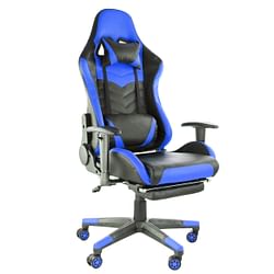 GameFitz Gaming Chair in Black and Blue - Free Shipping