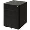 Vinsetto Compact File Vault: 3 Lockable Drawers & Smooth-Rolling Mobility for Secure Home Office Organization, Black