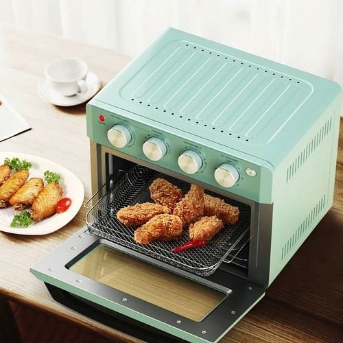 Modern Space Saving Countertop Kitchen Convection Toaster Oven Air Fryer - Teal - Free Shipping