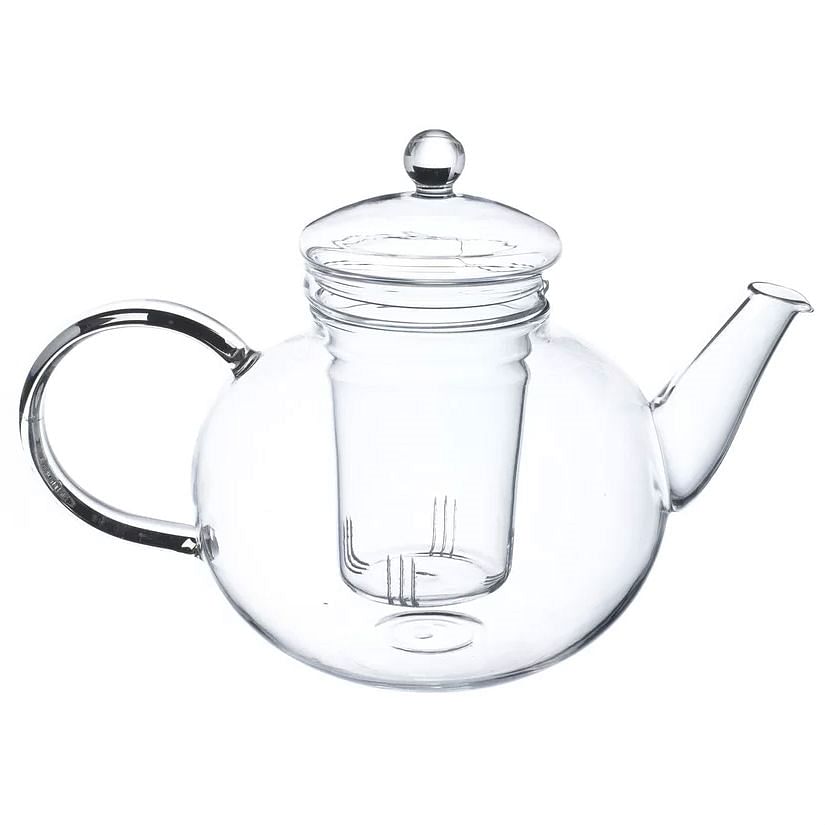 Borosilicate Glass 1.32 Quart Teapot with Removable Infuser - Free Shipping 