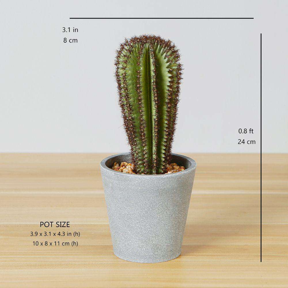Goza Artificial Cactus Tree Potted Plant 9" 