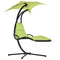 Outsunny Floating Chaise Lounge Chair with Canopy Umbrella Arc Stand Outdoor Patio Furniture Grey