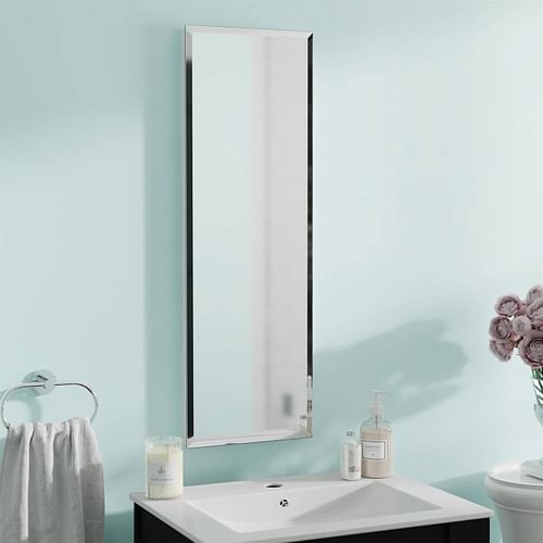 Narrow Bathroom Medicine Cabinet Frameless Mirror 12 x 36 inch - Free Shipping 