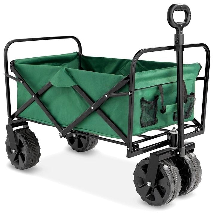 Green Heavy Duty Collapsible Multipurpose Indoor/Outdoor Utility Garden Cart - Free Shipping 