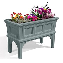 Green Rectangular Raised Garden Bed Planter Box with 3 Removeable Trays - Free Shipping 
