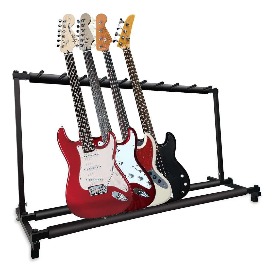 5Core Multi Guitar Rack Stand Floor 9 Slot Adjustable Flying V Guitars Holder