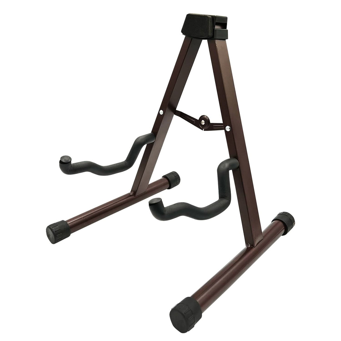 5Core Guitar Stand Floor A Frame Electric Acoustic Bass Soporte Para Guitarra BROWN