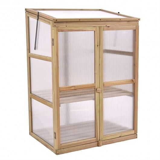 30 x 22 x 43 Inch Garden Portable Wooden Greenhouse - Free Shipping